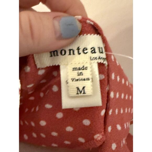 Monteau + Cece Bundle Red Polka Dot + Red Shirt  Size M - Picture 3 of 10